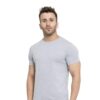 HCC Round Neck Half Sleeve Cotton T shirt Grey