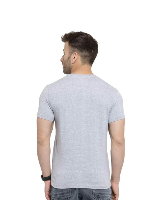 HCC Round Neck Half Sleeve Cotton T shirt Grey