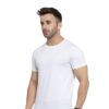 HCC Round Neck Half Sleeve Cotton T shirt White