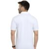 Collar Neck Half Sleeve Cotton T-Shirt | White