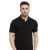 HCC Collar Neck Half Sleeve T shirt Black