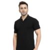 HCC Collar Neck Half Sleeve T shirt Black