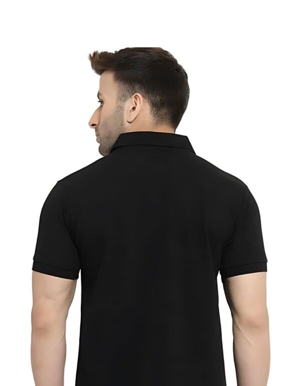 HCC Collar Neck Half Sleeve T shirt Black