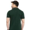 HCC Collar Neck Half Sleeve T shirt Green White Tipping