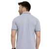 HCC Collar Neck Half Sleeve T shirt Grey Black Tipping