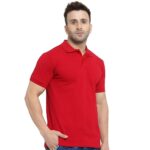 HCC Collar Neck Half Sleeve T shirt Red