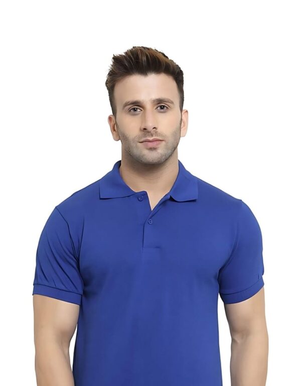 HCC Collar Neck Half Sleeve T shirt Royal Blue