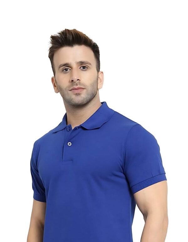 HCC Collar Neck Half Sleeve T shirt Royal Blue