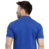 HCC Collar Neck Half Sleeve T shirt Royal Blue White