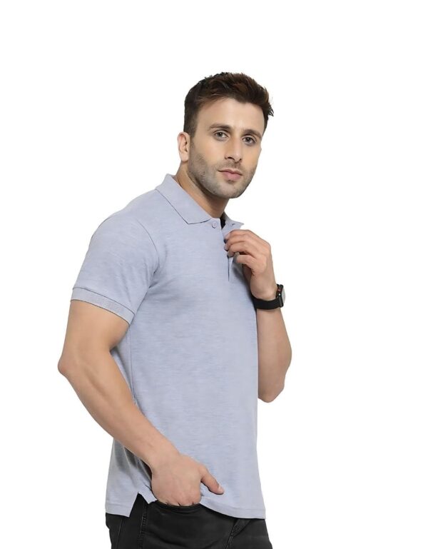 HCC Collar Neck Half Sleeve T shirt Grey