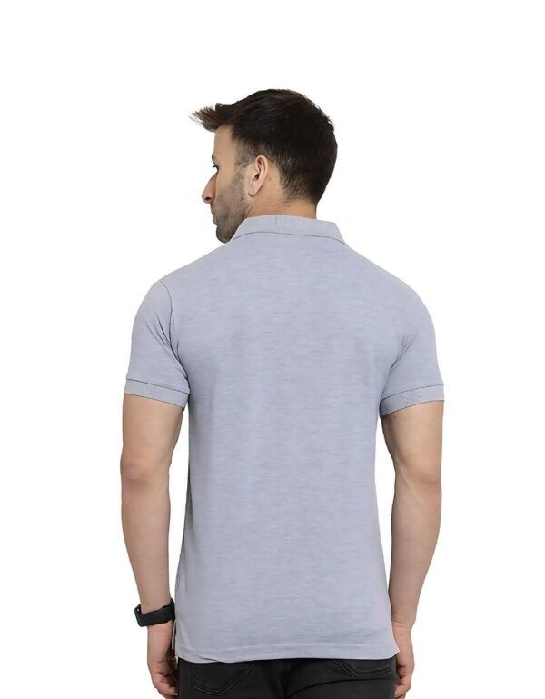 HCC Collar Neck Half Sleeve T shirt Grey