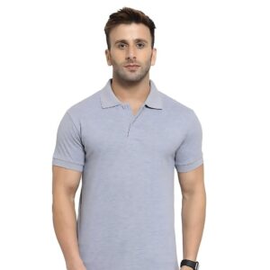 HCC Collar Neck Half Sleeve T shirt Grey