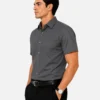 Premium Mens Cotton Half Sleeve Formal Shirt | Charcoal Grey
