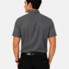Premium Mens Cotton Half Sleeve Formal Shirt | Charcoal Grey