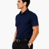 Premium Mens Cotton Half Sleeve Shirt Navy Blue