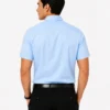 Premium Mens Cotton Half Sleeve Shirt | Sky Blue