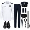 Security-Guard-Uniform-Set White Navy Blue