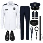 Security-Guard-Uniform-Set White Navy Blue