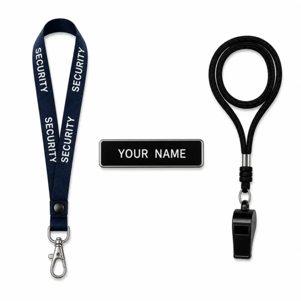 Security-Guard-Uniform-accessories-Lanyard-badge-whistle